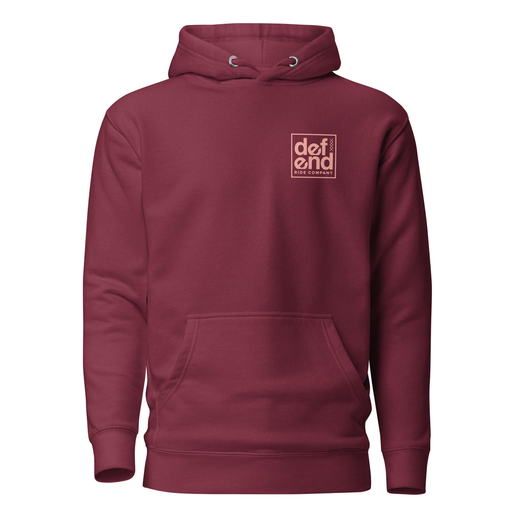 DEFEND CLEAN HOODIE - MAROON